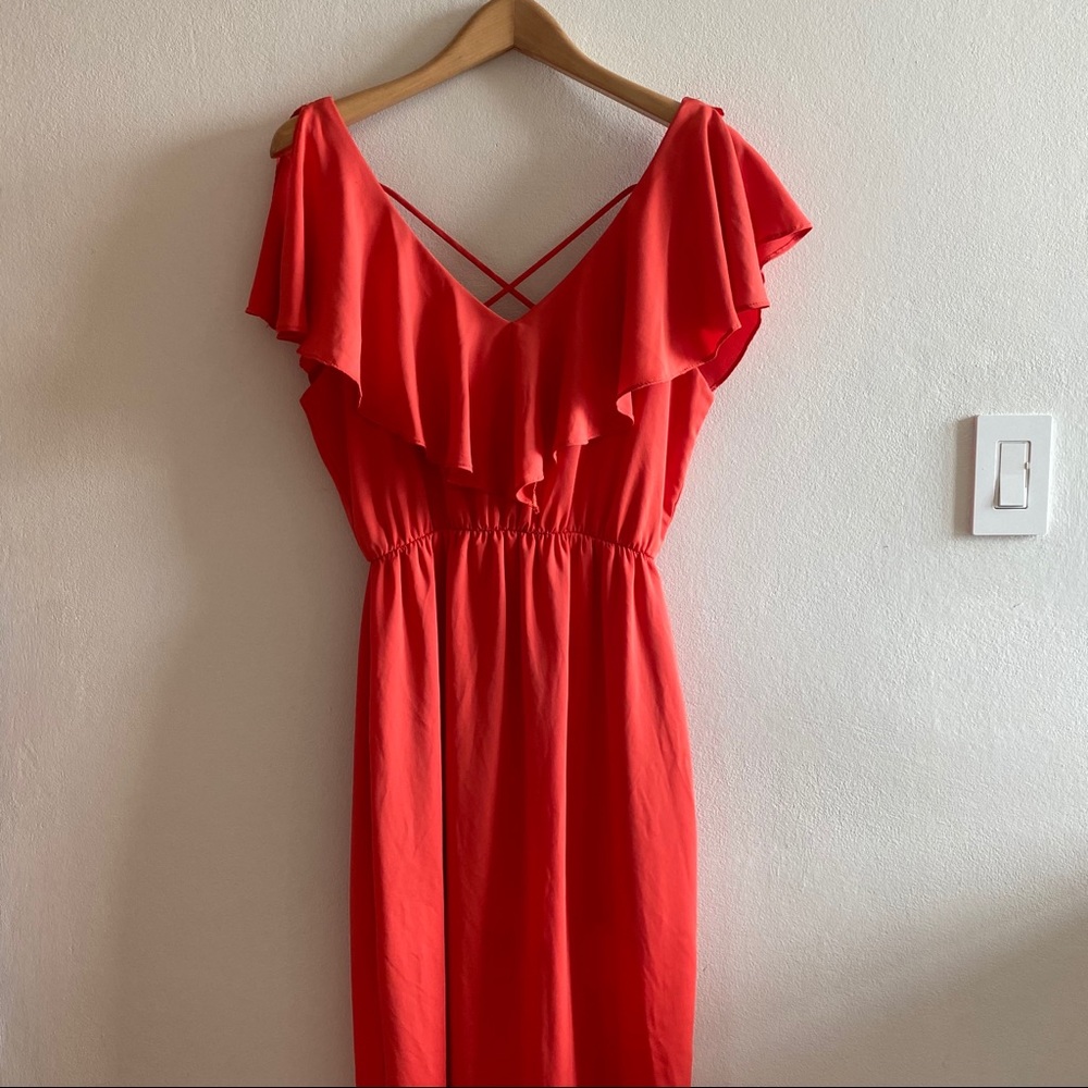 Maxi summer dress Blood Orange